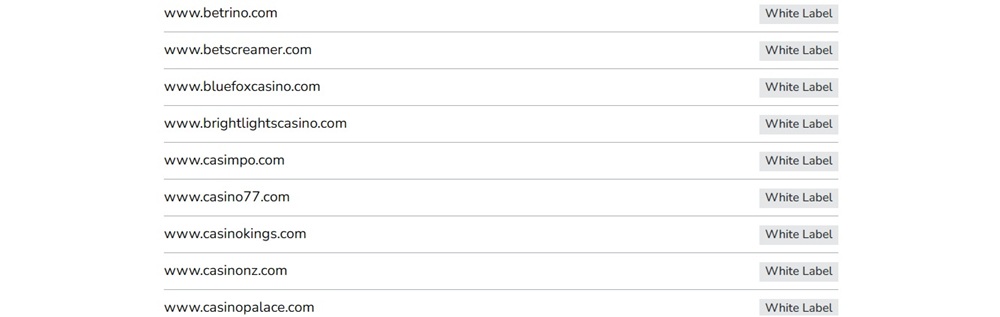 UK Gambling Commission register entry for ProgressPlay Limited showing casinokings.com as a white label domain