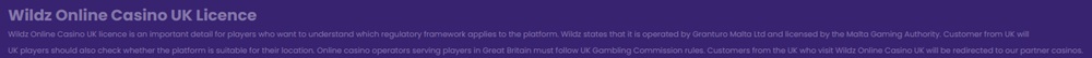 wildz uk disclaimer