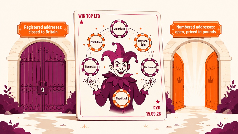 Joker playing card juggling Win Top casino brands between a closed gate for registered addresses and an open gateway for numbered ones