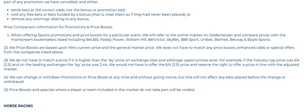 brillbet betting rules price boost clauses reading we's current price