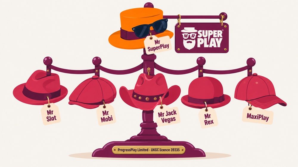 hat stand diagram of mr superplay and its progressplay sister sites