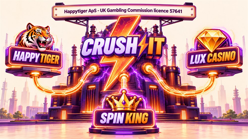 power station diagram of crush it casino with happy tiger, lux casino and spin king
