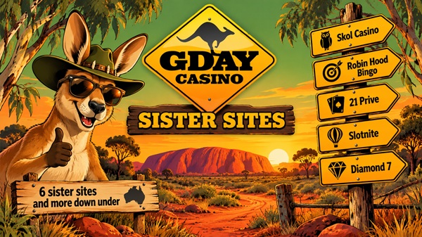 gday casino sister sites banner