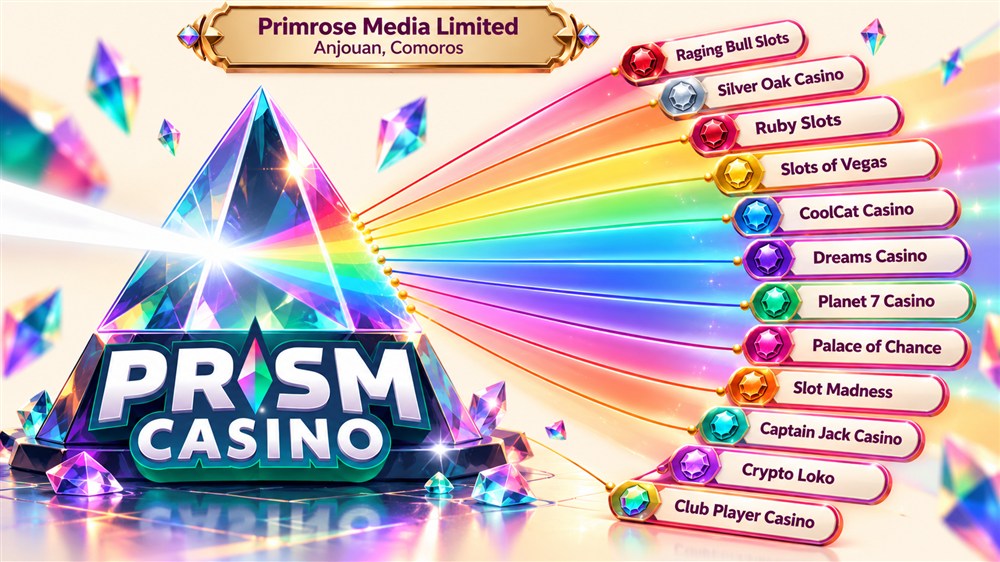 rainbow prism diagram of prism casino and its primrose media sister sites