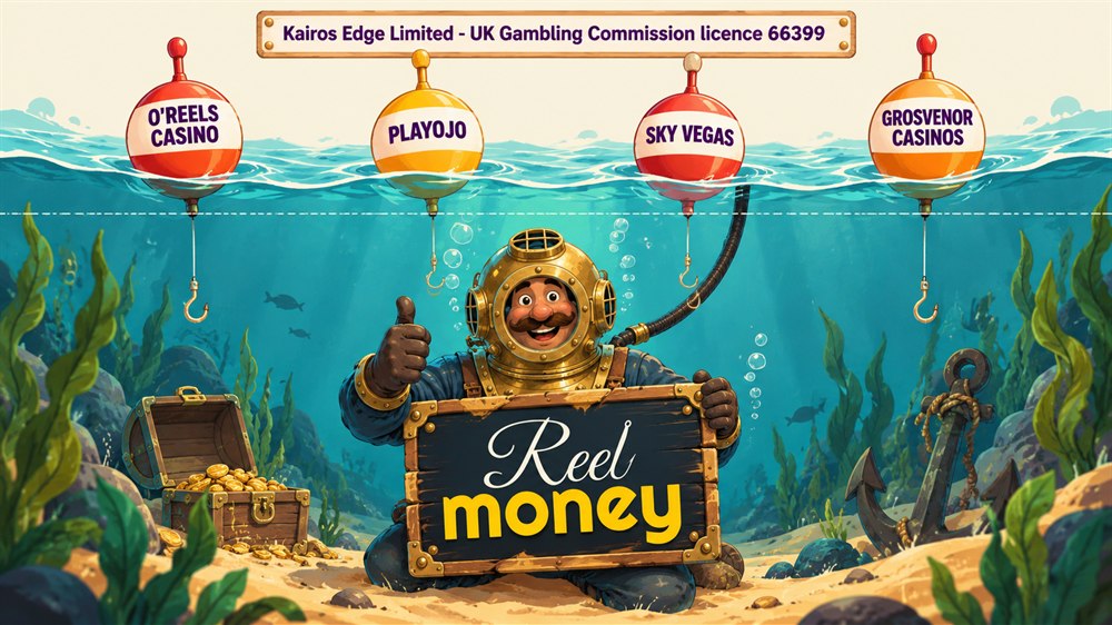 underwater diagram of reel money alone on its licence with four uk alternatives