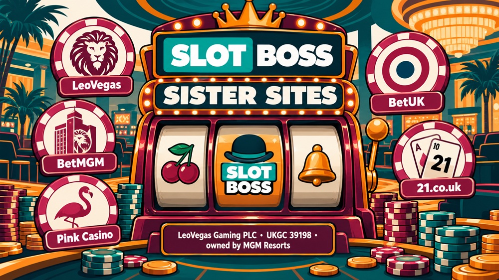 slot machine diagram of slot boss and its five leovegas sister sites